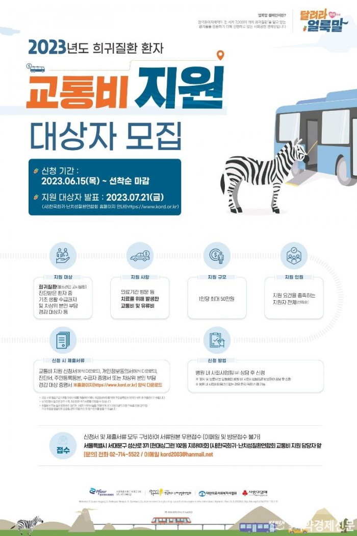[참고사진] 한국화이자제약, 희귀질환 환자 대상 교통비 지원 사업 