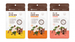 대웅펫, 고단백 ‘밀웜’ 소재 반려견 영양간식 3종 출시