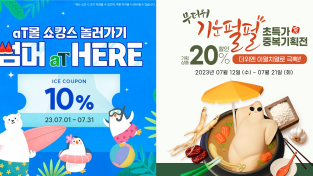 한국농수산식품유통공사, 에이티몰에서 여름맞이 구매고객 최대 20% 할인 판매