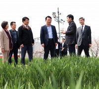 김인중 농식품부 차관, 전주 지역 국산밀 생산·가공 현장 방문